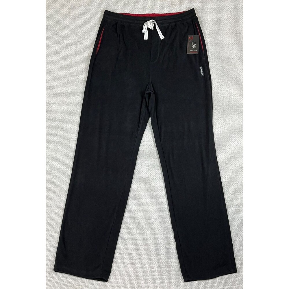 Spyder Loungewear Pants Men's Large Black Super Soft Pajama Lounge Pants NWT